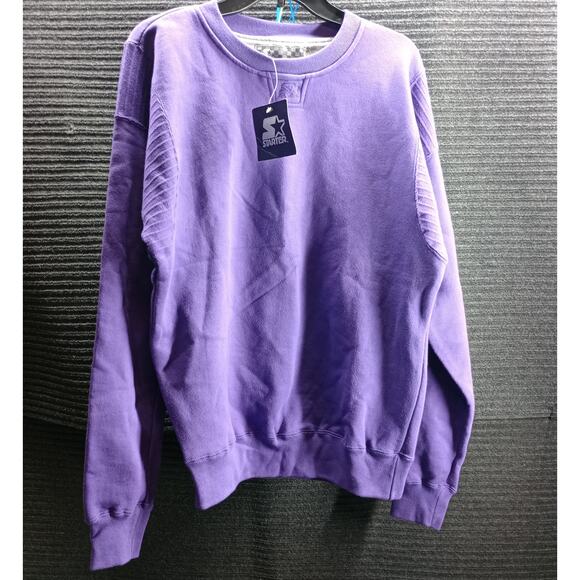 Starter Sport Women Crewneck Sweatshirt Purple - Picture 1 of 7